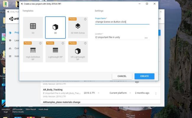Change Scene On Button Click Using C# Scripts In Unity